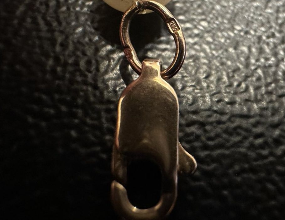 Руски бижута - гривна с ест. перли и злато и брошка с кехлибар