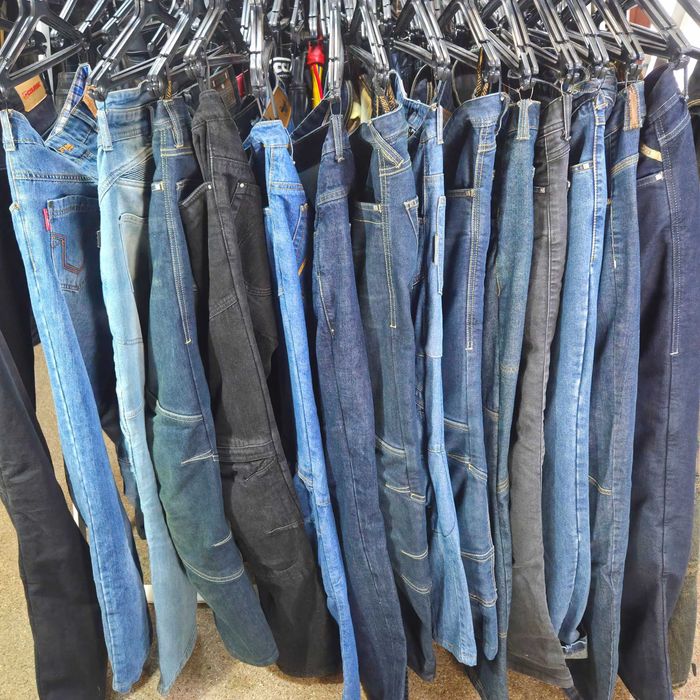 FLM Мъжки текстилни мото дънки | W32/L34 | КАТО НОВИ