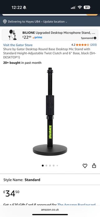 Set Podcast Microphone  MV7X