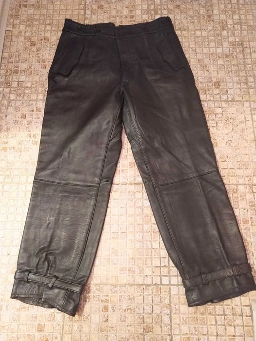 Кожен мото панталон