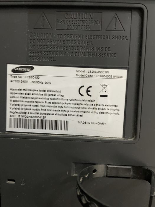 TV Samsung LE26C450E1W