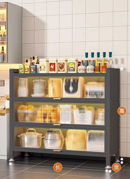 Металлический шкаф для кухни/Кухонный шкаф с защитой от пыли