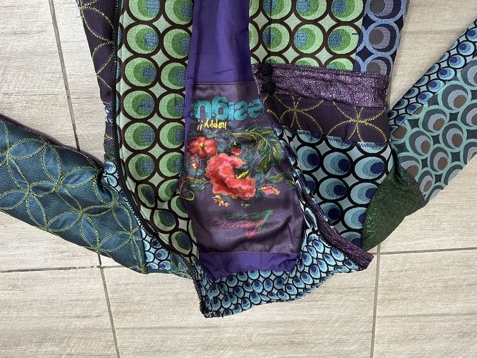 DESIGUAL/ Испания/ пальто- куртка детская в стиле пэчворк