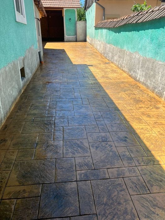 Beton amprentat, elicopterizat pavaj casă placări vertical