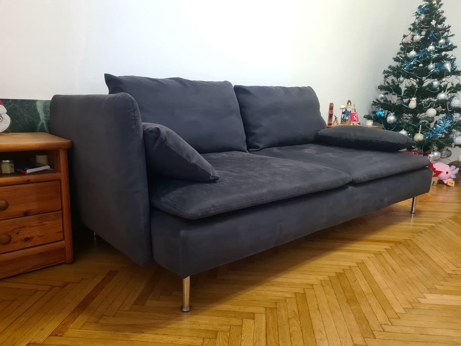 Canapea ikea soderhamn 3 locuri neagra