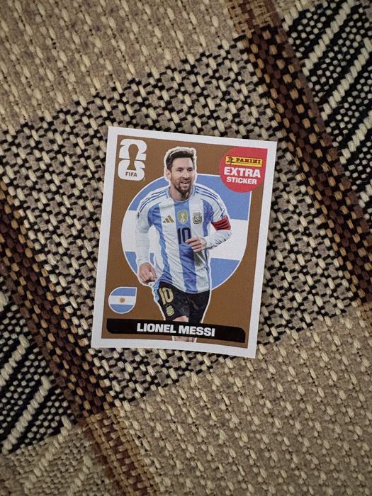 Sticker panini cu Messi