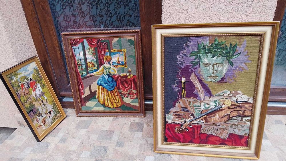 Lot 3 goblenuri cu rama in stare foarte buna