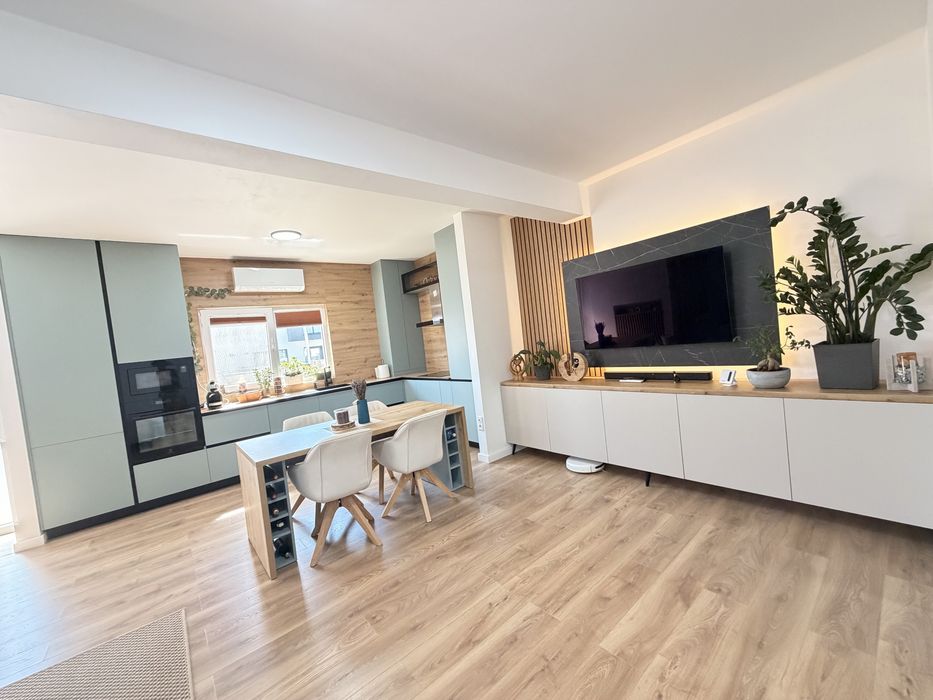 Prima inchiriere, Apartament 2 camere mobilat premium, curte privata 80 mp