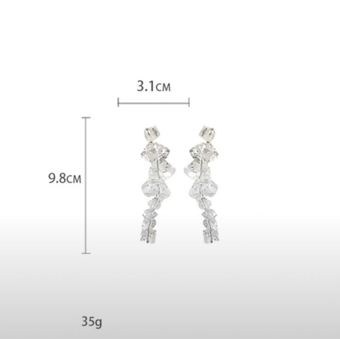 Длинные акриловые серьги