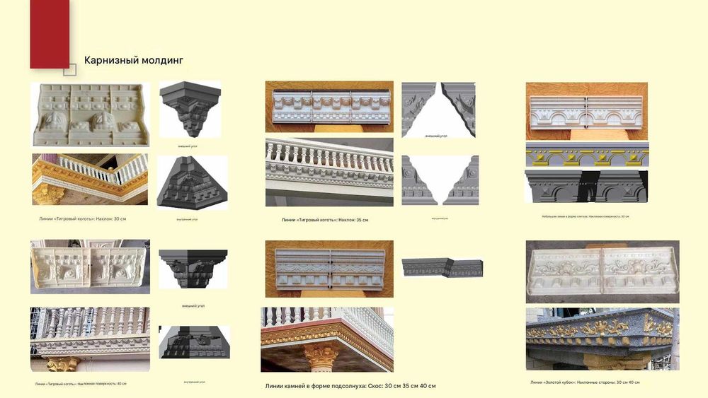 Формы матрицы Римских колонн