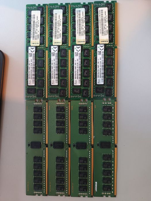 RAM DDR4 128GB 8x16GB 2400T  ECC RDIMM  Samsung SKHynix