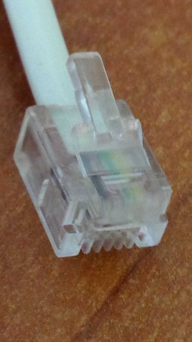 Cablu telefon de 6 m cu mufe