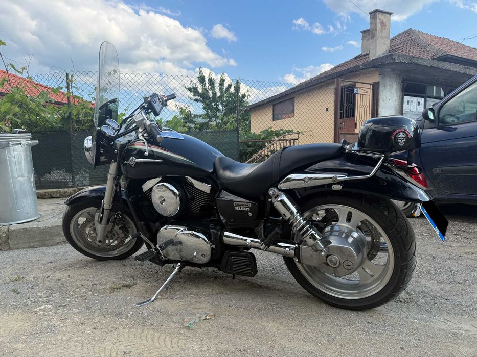 ЧОПЪР Kawasaki Meanstrike 1500 с генеранция Vance and Hines