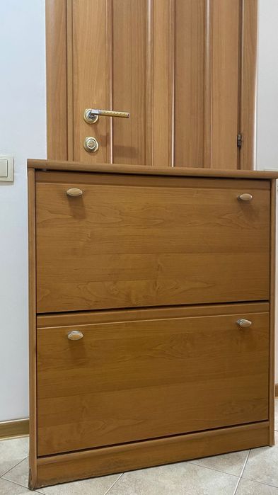 Обувная тумба цвет орех