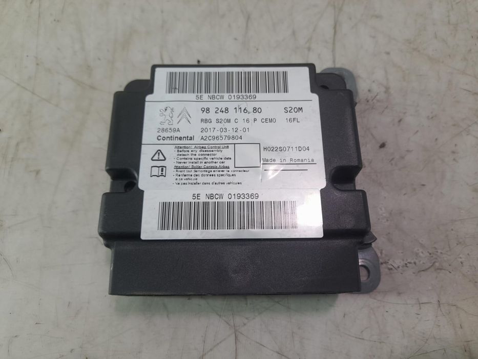Calculator airbag 9824811680 Peugeot 3008 2 (facelift) (2020 - 2022)