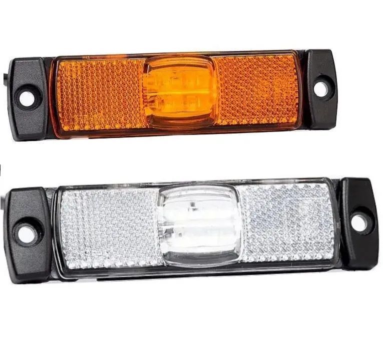Lampa gabarit 100x32, LED, alba, cu suport urechi, 12-36V, FT-017 Fristom