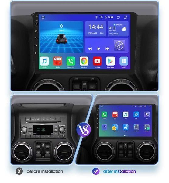 Jeep 2007г-2016г Мултимедия Навигация Android