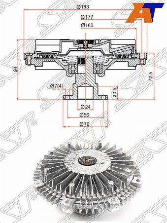Вискомуфта Mitsubishi L200