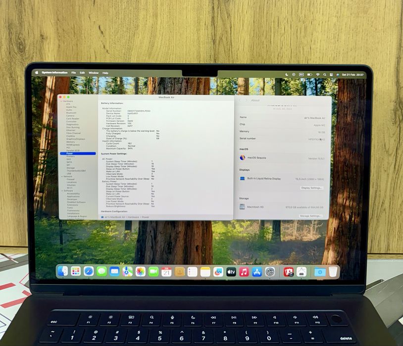 Macbook Air M2 15inch 16/1TB