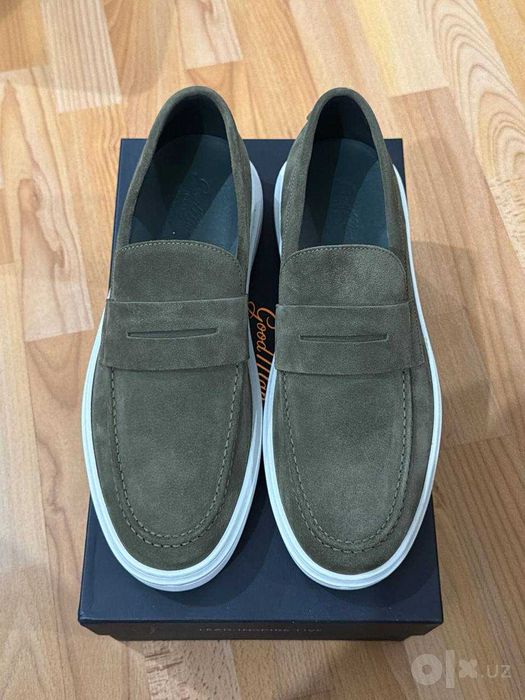 Мужские лоферы GoodMan Legend Loafer! Натуральная замша Made in Italy!