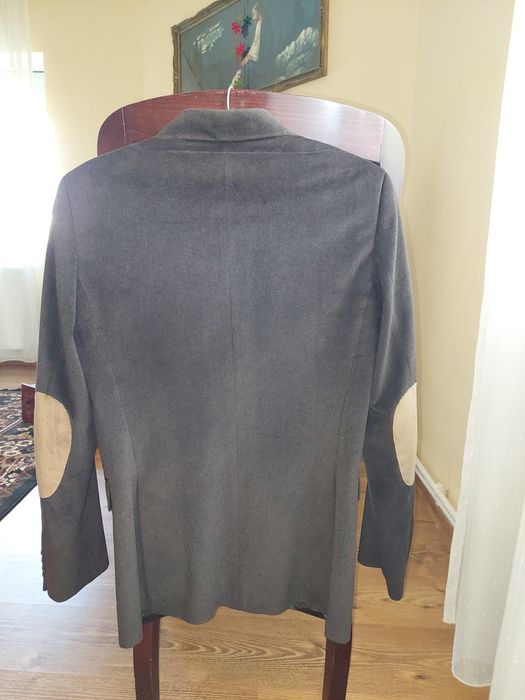 Sacou de toamna maro bumbac catifelat