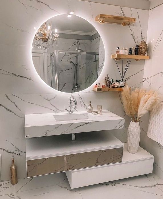 Зеркало с подсветкой 80