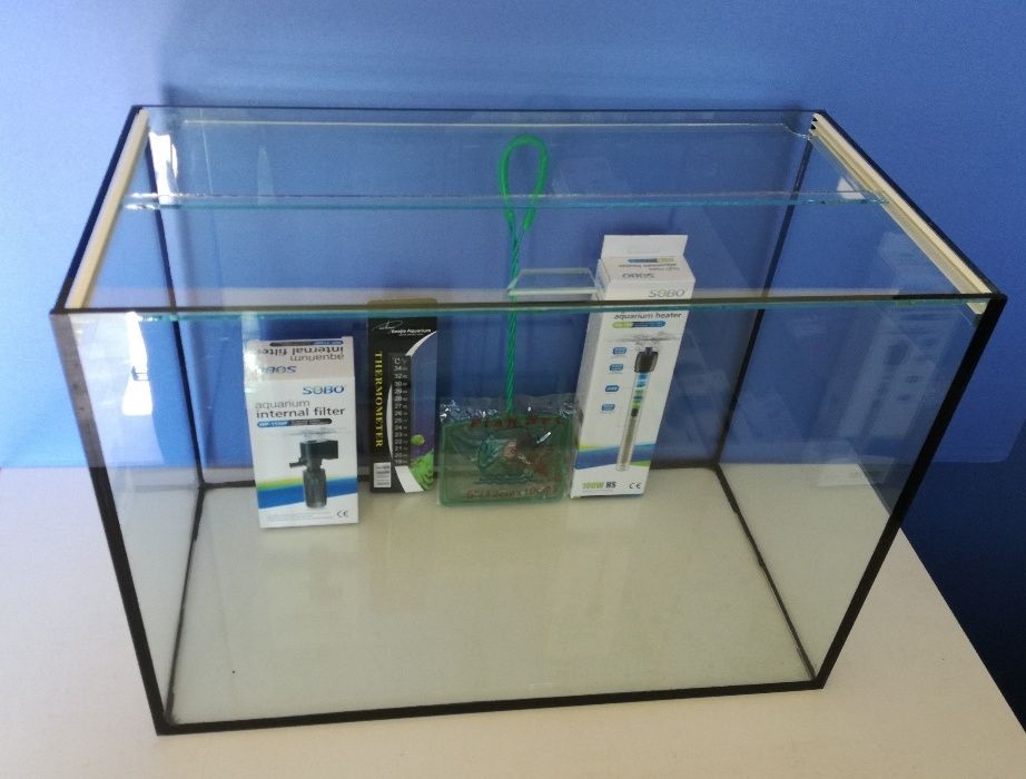 Аквариум 61 литра - оборудван