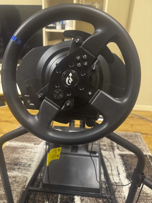 Волан с педали Thrustmaster t300 gt + стойка NLR GTRACER + скоростна