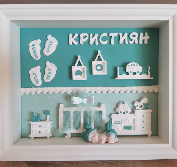 Бебешка визитка - рамка