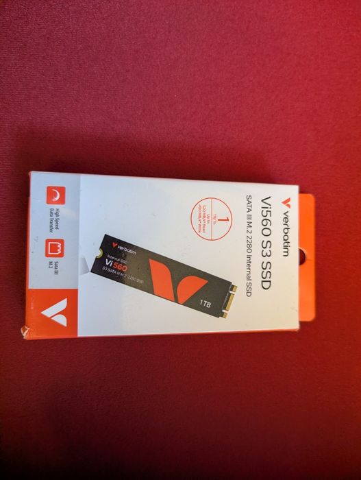 НОВ | 1TB Verbatim Vi560 S3 | SATA III SSD диск | формат M.2 2280