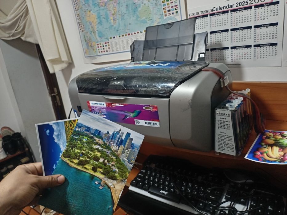 Epson 200 tezkor 6 ta rangli printer dyuzi 100% tayyor printer idialni