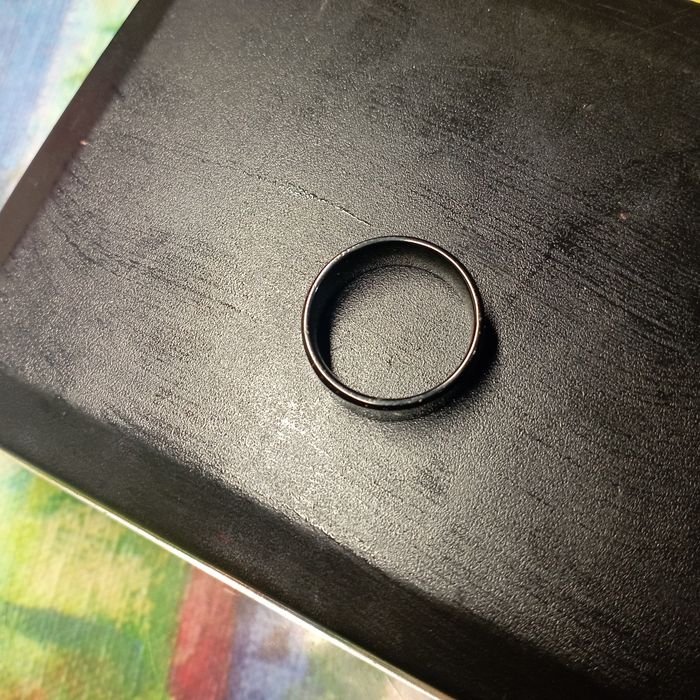 Кольцо термометр на пальце