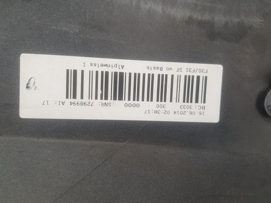 Bmw seria 3 f30 2014