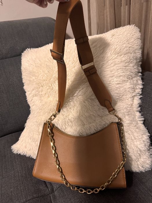 Бежова чанта Zara, Кафява чанта Mango