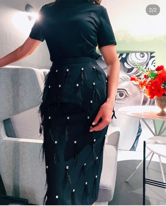 Юбка с баской Malli