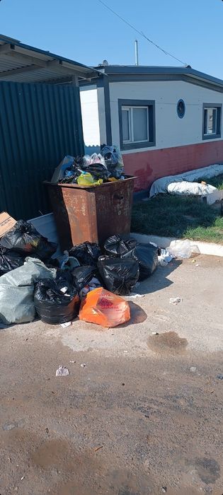 Вывоз мусора. Қоқыс шығару