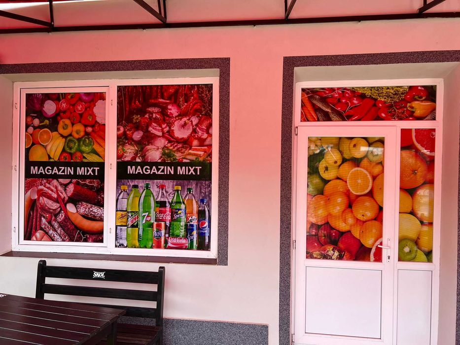 bennere sablare autocolant perforat casete colantari folie solara