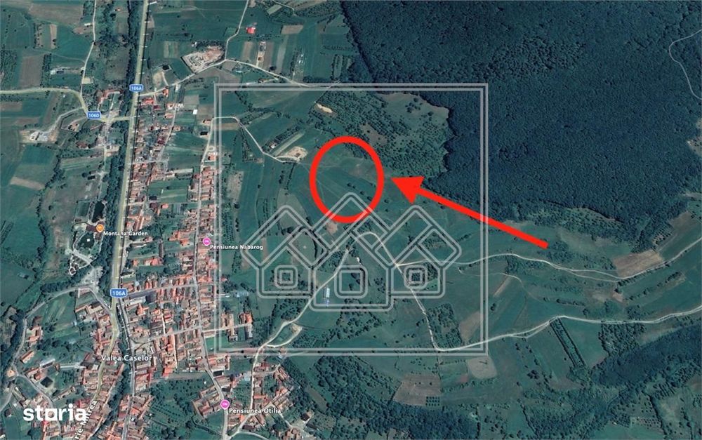 Teren de vanzare in Sibiu - Rasinari - 1259 mp