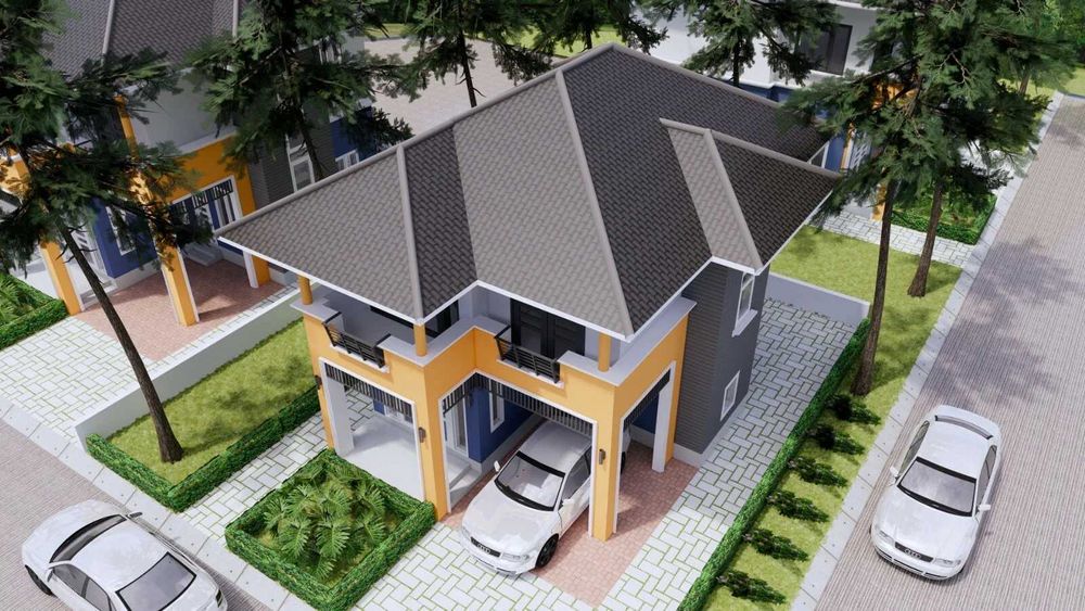 НА ИЗПЛАЩАНЕ - Двуетажна сглобяема къща с 3 спални, 124 кв. м