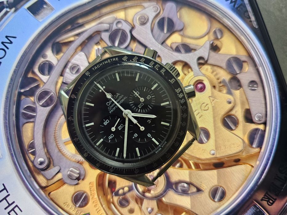 Ceas omega model iconic Moonwatch Hesalite sandwich