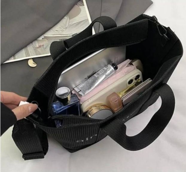 Сумка шоппер Alexander Wang текстиль черный