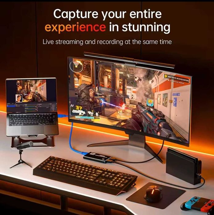 Placa de captura 4K 1080P 60Fps, HDMI la USB 3.0, compatibil cu PS4/PC