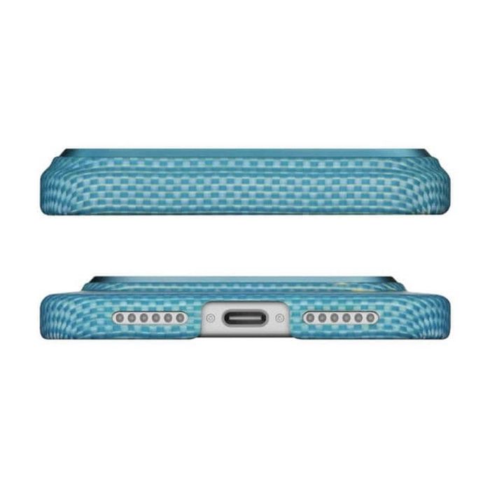 Magsafe Калъф за iPhone 17 Pro/Max, PITAKA Ultra Slim Lucid Blue Case