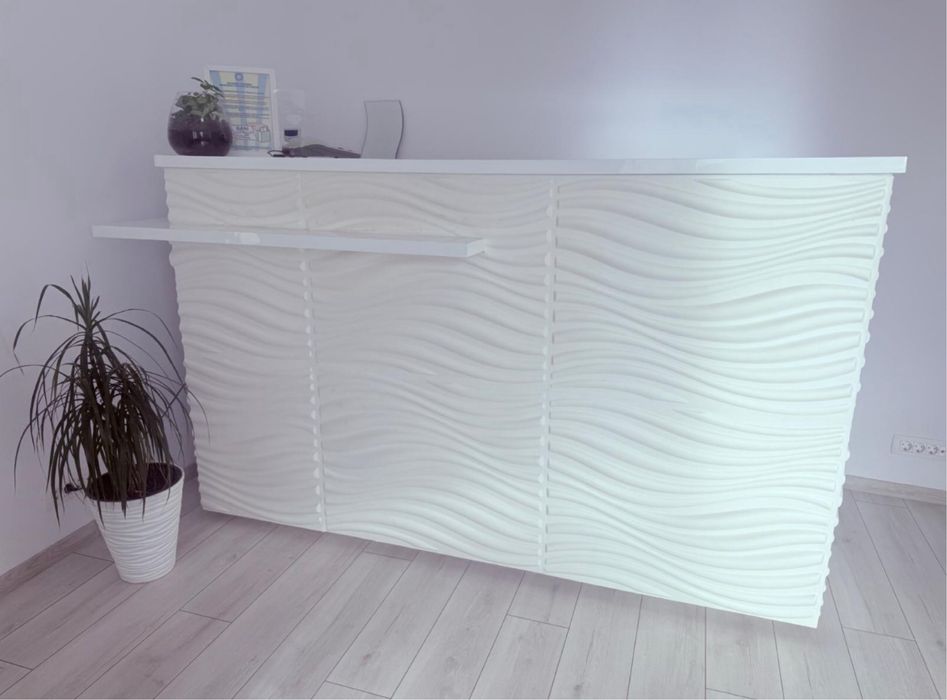 Receptie • Corp mobila MDF • Birou inalt • Masa Salon • Masa Magazin