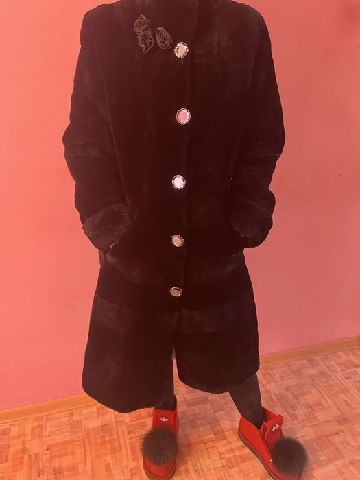 Новая шуба мутоновая