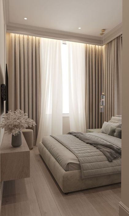 Готовые шторы из плотной портьерной ткани