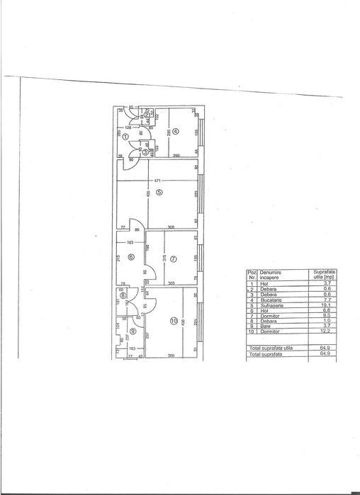Proprietar apartament 3 camere parter 65mp in Craiova, Mcdonalds-Calea Bucuresti, pe str Mihail Moxa