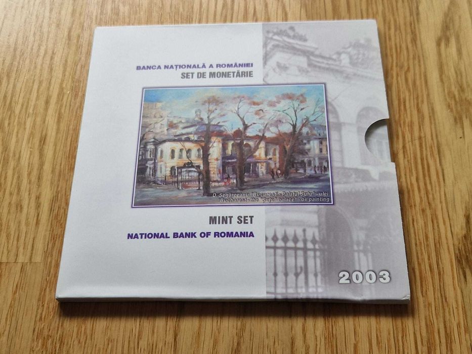 Set monetarie PROOF - 2003 România + medalie Argint