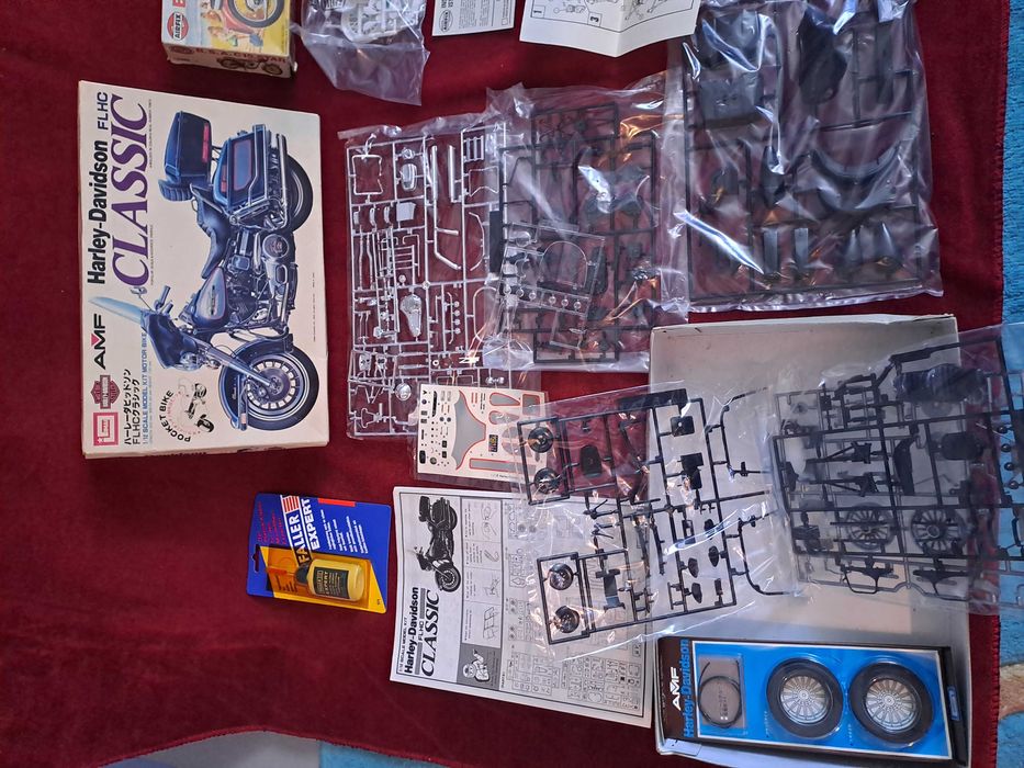 set constructie macheta motocicleta Harley Davidson macheta BSA