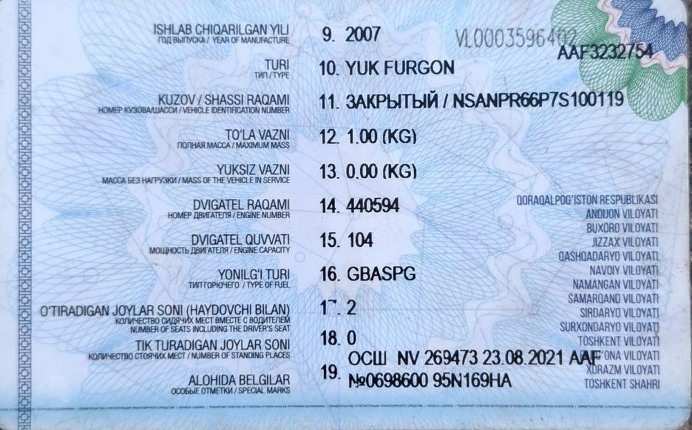 ISUZU юк машинаси сотилади.